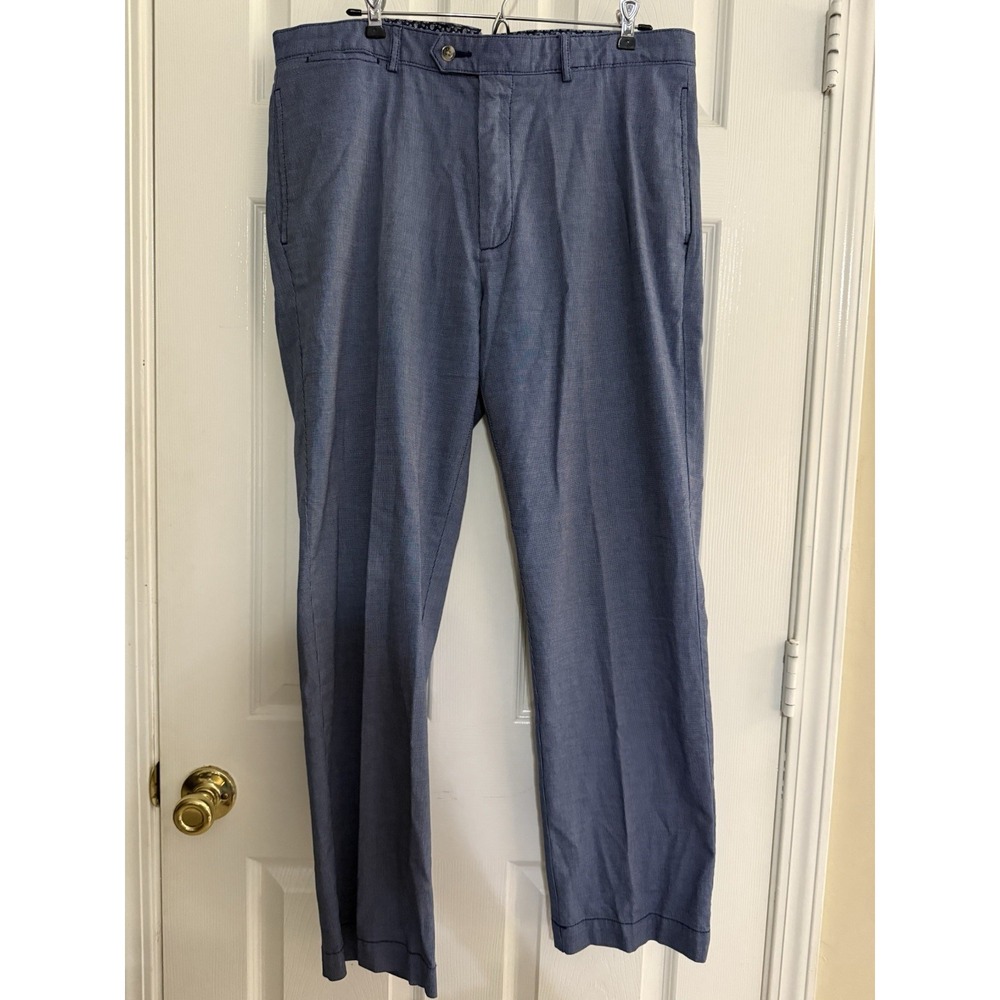 Cremieux Chino Pants Mens 36x30 Navy Blue Newport‎ Dress Pants EUC